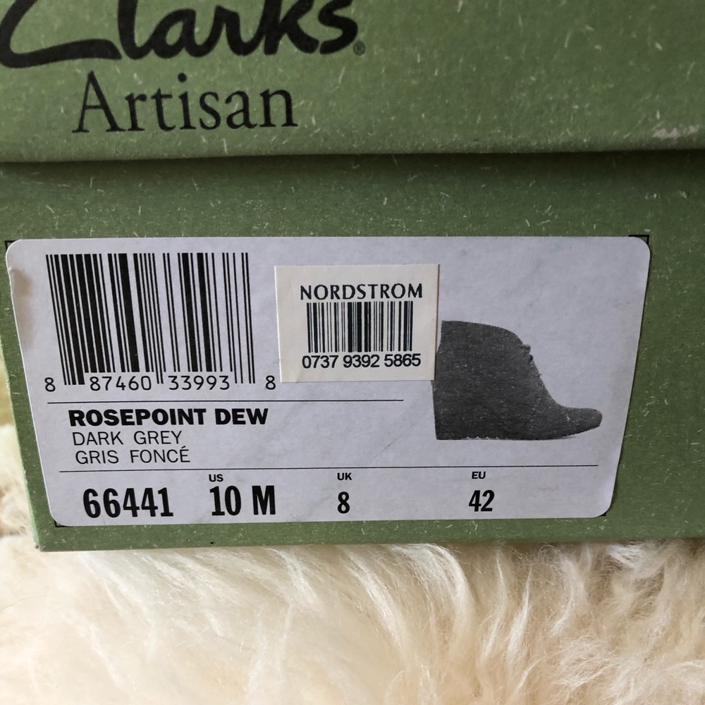 Clark’s Artisan Suede Wedge Lace Up Bootie - Picture 4 of 8